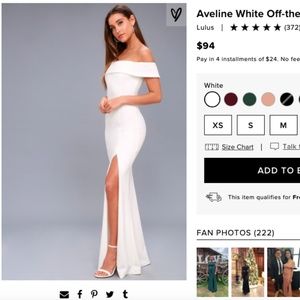 Aveline White Off-the-Shoulder Maxi Dress